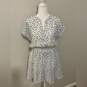 Sienna Sky Blue and White Floral Dress